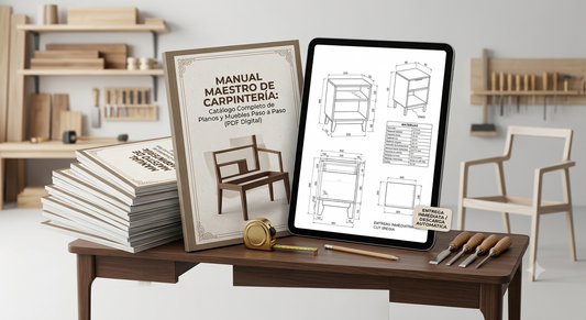 Manual Maestro de Carpintería: Catálogo Completo de Planos y Muebles Paso a Paso